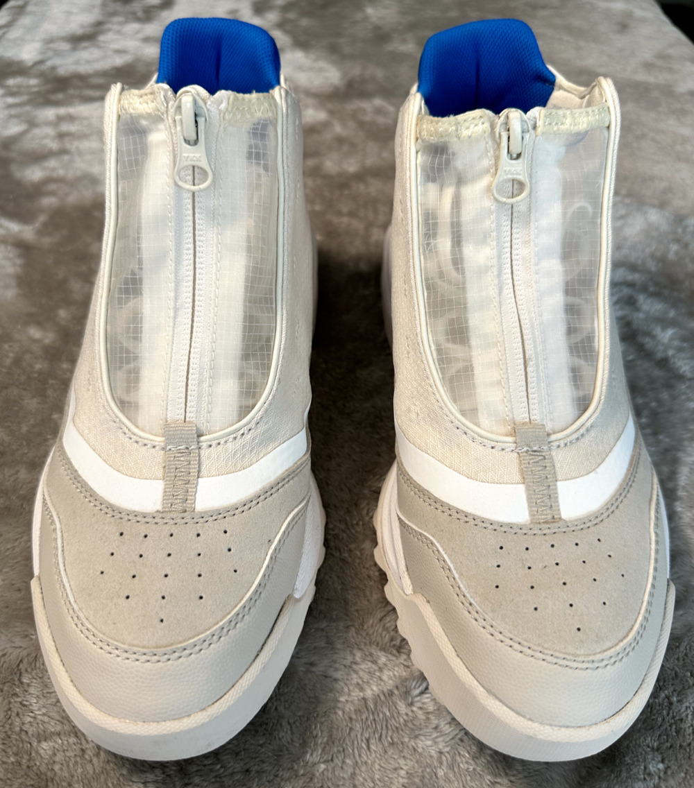 Sorel Out N About 718 Mid Sneakers White Chalk Blue Womens Size 8